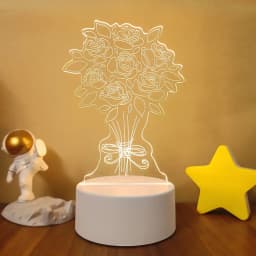 3D LED Lamp Creative 3D LED Night Lights Novelty Illusion Night Lamp 3D Illusion Table Lamp For Home Christmas Decorative Light