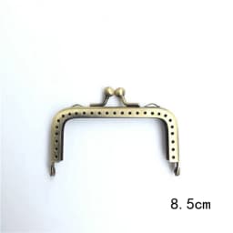 10PCS 8.5cm Antique Bronze Square Glossy Metal Purse Frame For Bag DIY Handmade Kiss Lock Clutch Frame Accessory