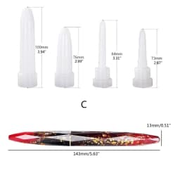 Fountain Pen Epoxy Casting Mold Cylinder Pen Shape Silicone Mold Pen Style Pen Casting Mold Ballpoint Epoxy Casting Mold