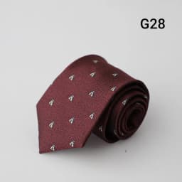 7CM Luxury Men's Formal Business Neckties Professional Polyester Jacquard Brown Navy Neck Ties Wedding Party Suit Accessories