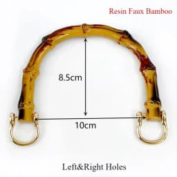 1-5Pcs Deepeel 9/10/12cm Imitation Bamboo Handle for Handbag Purse Kiss Clasp Wallet Woven Bags Handles DIY Crafts Accessories