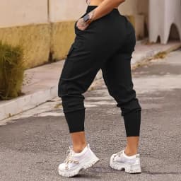 pantalons Drawstring Pocket Cargo Pants Women's Spring and Summer Versatile Solid Color Small Foot Sports Versatile Casual Pants