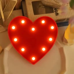 1pc LED Letter Love Heart Lights, Proposal Marriage Romantic Confession Scene Atmosphere Decoration Shaped Lights