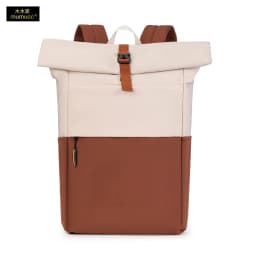 Roll Top Casual Backpack, Large Capacity Business Laptop Bag, Commute Work Backpack for Office & College Students