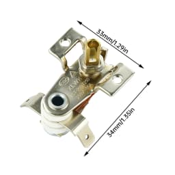 16A Thermostat Temperature Switch Temperature Controller Electric Oven Thermostat Hole Oven Repair Parts Normally Closed