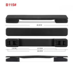 1PC Suitcase Luggage Plastic Spare Strap Flexible Handle Grip Replacement for Travel Replacement Black Luggage Bag Accessories
