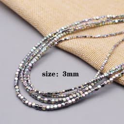 New color Natural Stone Hematite Beads Heart square Round disc Loose Spacer beads For Jewelry Making DIY