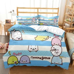 Cute Bubu Dudu Cartoon Bear Panda Duvet Cover Kawaii Bedding Sets Soft Quilt Cover and Pillowcases Single/Double/Queen/King Kids