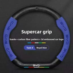 For BYD Tang, Song, Yuan, Ming, Qin PLUS, Han EV, Yuan Pro, Frigate 07, Dolphin, car, suede steering wheel cover