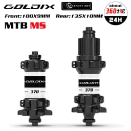 GOLDIX M370 MTB Bike Hub 24H Straight Pull 6-Bolt Disc Brake 36T Ratchet Sealed Bearing Boost HG XD MS Freehub Thru Axle Hubset