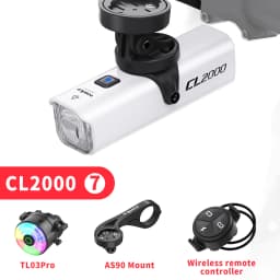 TOWILD CL2000 Bicycle Light With Cut-off Line Beam 2000LM Rechargeable 5000mAh Led Bike Front Lights IPX6 MTB Cycling Headlights