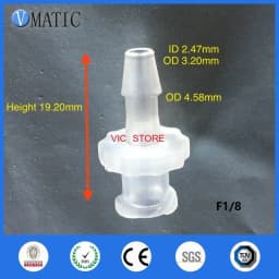 ‌Polypropylene Luer Lock Connector 10Pcs | 1/16'' Barbed Female Tapered Fitting for Syringe/Lab | Free Shipping