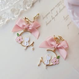 32 Style Colorful Enamel Cartoon Cute Rabbit Fox Ear Clips Funny Cat Bear Long Clip on Earrings Without Piercing for Women Girls