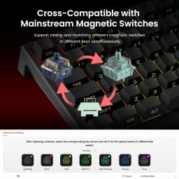 AKKO TAC75 HE Magnetic Switch Keyboard 75% Gaming Keyboards Rapid Trigger 0.005mm 8K RGB Wired Esports Custom Keyboard for Gamer