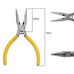 1PCS Mini Diagonal Pliers Insulated Plier For Jewelry Making Handcraft Beading Tool Round Bent Needle Nose Cutter Wholesale