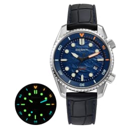 BERNY Automatic Diver Watch for Men Top Luxury Sapphire 316L Steel New Wave Dial 200M Waterproof Mechanical Diving Men's Watches