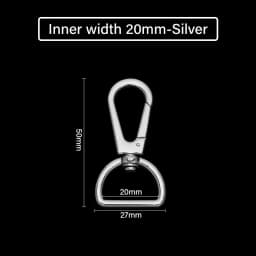 CRAZYSMITH Metal Bag Strap Spring Clip Buckles Lobster Clasp Carabiner Snap Hook DIY KeyChain Handbags Hardware Bag Accessories