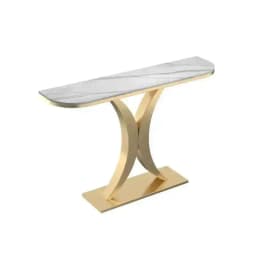 Nordic Light Luxury Console Table for Living Room Furniture Entryway Table Modern Hallway Table Semicircular Entrance Tables