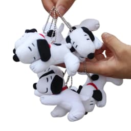 6 Piece 10cm Peanuts Snoopy Plush Soft Pendant Toys Christmas Snoopy Toys Wholesale Snoopy Toys