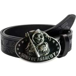 Western Men's Denim Belt Retro Belt Skull Sickle Belt Buckle Hip-Hop Personality Retro Style Unisex Matching Jeans/Casual Pants
