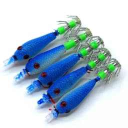 Glow Blowing Tube Fishing Hook Soft Squid Hook Glow Squid Hook Sea Fishing Biomimetic Bait