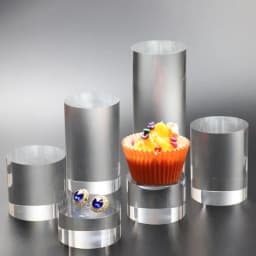 Acrylic Transparent Cylindrical Ring Jewelry Display Stand Doll Mold Storage Stand Earring Stand Makeup Photography Stand