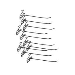 10Pcs Reusable Mesh Panel Hangers Metal Wear-resistant Storage Hook Removable Universal Net Panel Hooks Store Storage Display