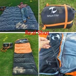 Heated Down Cotton Sleeping Bags USB Power Supply Backpacking Lightweight Waterproof Gear Equipment for Outdoor Travel Hiking