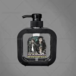 300ML Michael Jackson Transparent Soap Dispensers Refillable Portable Empty Bottle Shower Gel Detergent Dispensing Bottle Gift