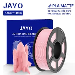 JAYO 3D Printer Filament PLA Matte 1.75MM Neatly Wound 3D Filament PLA 1.1KG Smooth Matte Finish 3D Printing Materials
