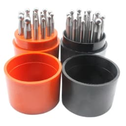 17PCS Punches Set Dapping Block for Metal Forming Doming Jewelry Smithing Tool
