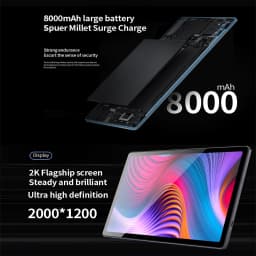 BDF P60 Tablet Pc 10.1 Inch 8GB RAM 256GB ROM Android 13 Octa Core 3G 4G LTE Double SIM Cards Global Version Google Tablets