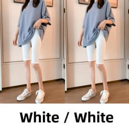 Women's Modal Short Pants Thin High Waist Elastic Slimming Black Base Layer Pants Can Be Worn outside Five-Quarter Length Summer