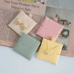 5pcs Microfiber Suede 6x6cm Jewelry Packaging Display Pads Can Personalised Earrings Necklace Bracelets Jewellery Insert Cards