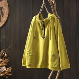 Women's Vintage and Casual Long-sleeved Pullover Top, 2025 New Spring Loose Hooded Sweatshirt