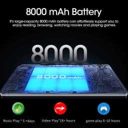 BDF 2026 Special Pad New 10.1 Inch Android Tablets Octa Core 8GB RAM 256GB ROM 4G LTE 5G WiFi Tablet Pc Double SIM Dual Cameras