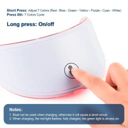 Neck LED Mask 7 Colors Photon Anti-Wrinkle Skin Brightening Neck Beauty Mask Skin Tightening Lifting Neck Daily Beauty Care