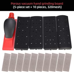 4 in 1 HIFESON 70x198mm Handheld Sanding Block Hand Vacuum Sander 5pcs set Polishing Abrasive Block Manual Grinding Tools