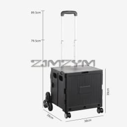 5S Quick Folding Shopping Trolley Large Capacity Hand-Pulled Cart Climb Stairs Vegetable Bung Lightweight Travel Picnic Handcart