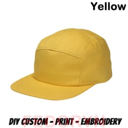 Fedoryn Custom Embroidery Flying Cap Cotton 5-panel Camping Hat Flat Brim Baseball Cap Design Print Skateboard Cap Wholesale