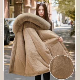 2026 Winter Jacket New Women Parka Clothes Mid Length Coat Wool Liner Hooded Jacket Fur Collar Thick Warm Snow Wear Padded Parka