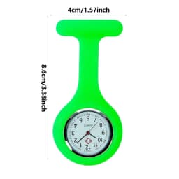 Pocket Watch Women's Digital Display Dial Clip-On Analog Clock Fob Nurse Brooch Pin Hang Pocket Electric Watch Fashion Watches