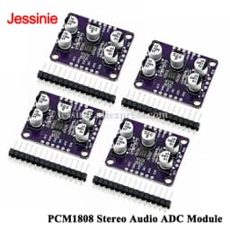 5pcs/1pc PCM1808 Stereo Audio ADC Module 24Bit Single-Ended Analog Input I2S Output Decoder Board For DSP STM32 ESP32 Audio