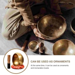 Miwayer Sing Bowl Nepal handmade Tibet Buddha sound bowl Music Yoga Copper Sound Therapy Religious Supplies Tibetan Singing