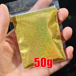 0.2 1/128 Multi-color Holographic Mirror Glitter for Nail Art,(Extra Fine Glitter), 50 Grams Holo Ultra Fine Nail Glitter Powder