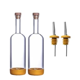 2PCS 800ml Inmeet Creative Bubble Wine Bottle Bar Juice Cocktail Oil Bottle with Scale Bartender Supplies