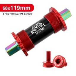 Ceramic Bearing Bicycle Bottom Bracket 68x103/107/110/113/119/122mm Square Titanium Axle Road Mountain Bike Central Axis BB Sets