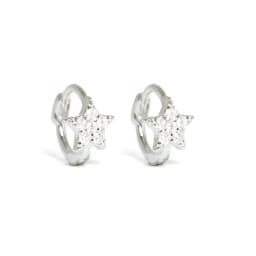 Aide 925 Sterling Silver Rectangle Colorful Zircon 6mm Huggie Earrings Mini Circle Second Hole Cartilage Earring Hoops Jewelry