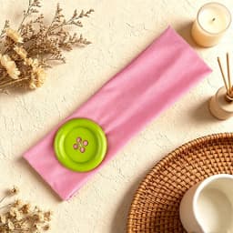 Dopamine Large Button Wave Dot Elasticity Headband Fashion INS Style Elastic Headband Sports Fitness Sweat-absorbent Hairband