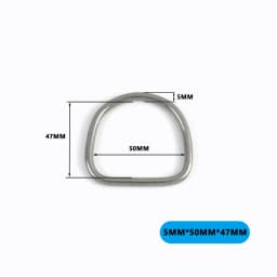 2/5/10Pcs 304# Stainless Steel D Ring Bag Strap Buckle Dog Collar Loop Clasp Webbing Backpack Belt Hook Buckles DIY Accessories